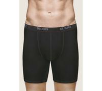 Sloggi - Boxer Uomo Gamba Lunga in Cotone Elasticizzato, EU.4, Nero