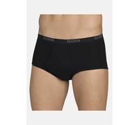 2 slip uomo SLOGGI Basic Men Maxi, mutande cotone vita alta e apertura davanti