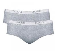 SLOGGI MEN mutanda uomo in cotone BASIC MIDI confezione risparmio 2 slip GRIGIO