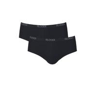 Sloggi Slip uomo Basic Midi – Confezione 2 pezzi, cotone elasticizzato – Nero