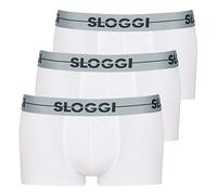 sloggi men Go Hipster C3P, Pantaloncini Retro, Uomo, Bianco (White), 4