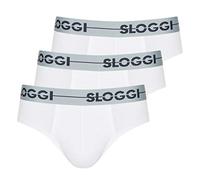 sloggi men Go Mini C3P, Slip, Uomo, Bianco (White), 4