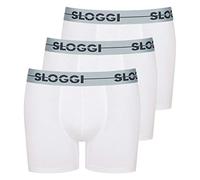 sloggi men Go Short C3p, Boxer Uomo, Bianco (White), 4