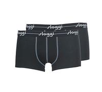 sloggi men Start Hipster C2p Boxer, Nero (Black), 6 (Pacco da 2) Uomo