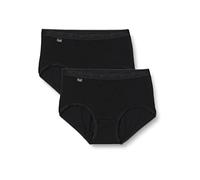 Sloggi Basic+ Midi 2p, Slip Donna, Nero (Black), 48 EU, IT taglia 6