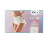 SLOGGI mutandina contenitiva donna cotone CONTROL MAXI confezione 2 slip BIANCO