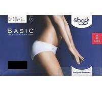 SLOGGI mutandina donna in cotone BASIC MIDI confezione 2 slip NERO