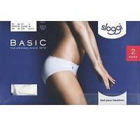 SLOGGI mutandina donna in cotone BASIC MINI confezione 2 slip BIANCO