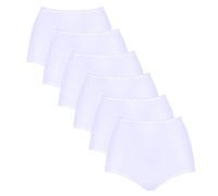 Sloggi, Mutandine da donna a vita alta, 6 x bianco (bianco), 48