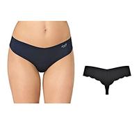 Sloggi Perizoma Donna Invisibile, Offerta 4-6 Pezzi, in Microfibra Taglio Laser Zero hipstring (4 Pezzi 2 Bianco + 2 Cognac, L)