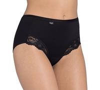 Sloggi Romance Maxi 4sp/Fr Mutande a vita alta, Pacco da 4, Donna, Nero, 56(Taglia Produttore: EU 54/FR 56)
