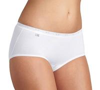 4 Confezione Donna Sloggi Basic + Misto Cotone Midi Slip Nero o Bianco