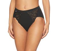 Sloggi - Slip Chic Midi con pizzo in cotone elasticizzato, 3/42, NERO