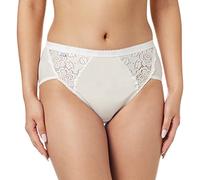 Sloggi - Slip Chic Midi con pizzo in cotone elasticizzato, 6/48, BIANCO