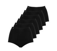 Sloggi Slip da donna 24/7 Cotton Maxi Slip 8301QG64, confezione da 6, Nero , 46