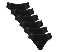 Sloggi - Slip da donna in microfibra, confezione da 3 paia 6 x nero. 54