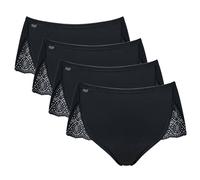 Sloggi Slip Donna - Maxi, Pure Sense Luxe, Confezione Da 4, Monocromatico