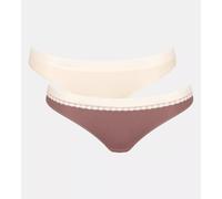 SLOGGI Slip 'GO' crema / marrone Donna - Abbigliamento - Taglie comode - Intimo - Mutande SLOGGI L-XL