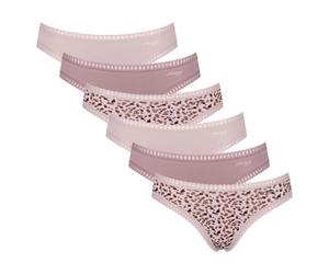 SLOGGI Slip marrone / rosa Donna - Abbigliamento - Intimo - Mutande - Multipack SLOGGI XL