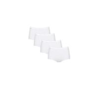 Sloggi Slip donna Basic+ Maxi – Confezione 4 pezzi Bianco