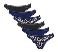 SLOGGI String beige / blu scuro / nero Donna SLOGGI XL