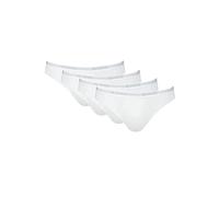 Sloggi Uomo Basic Mini Slip Confezione 2P + 2P 4 Pezzi - Bianco, S