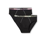 sloggi Uomo Go Abc Natural H Midi 2P, Nero, S