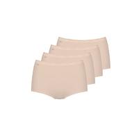 Sloggi Slip donna Basic+ Maxi Misto cotone Beige (Skin) Confezione da 4 Taglia 44