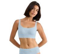 Sloggi Zero Feel Bliss Top T Shirt Bra, Azzurro, M Donna
