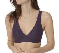 Sloggi Zero Feel Lace Bralette Reggiseno, Opaque, Blackcurrant Juice, XS Donna