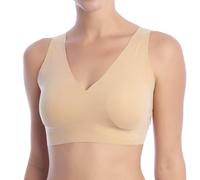 sloggi ZERO Feel Natural Top, Bustino, Donna, Marrone (Cognac), XS