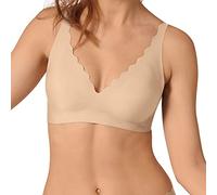 sloggi ZERO Feel Wavy Bralette, Reggiseno, Donna, Marrone (Peanut Butter), XL