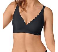 sloggi ZERO Feel Wavy Bralette, Reggiseno, Donna, Nero (Black), XS