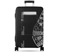 Slohif Copertura per bagagli per valigie approvata TSA, custodia protettiva per bagagli a mano, grande, da viaggio, elasticizzata, lavabile, adatta per 56-81 cm, Millenium Falcon, 22-24 inch