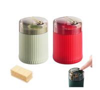 sloiaz Distributore Automatico di stuzzicadenti a Scomparsa, distributore Automatico di stuzzicadenti, Barattolo di stuzzicadenti for la casa con 200 stuzzicadenti(2PCSB)