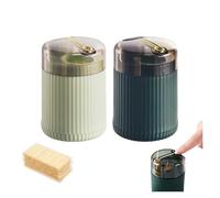 sloiaz Distributore Automatico di stuzzicadenti a Scomparsa, distributore Automatico di stuzzicadenti, Barattolo di stuzzicadenti for la casa con 200 stuzzicadenti(2PCSC)