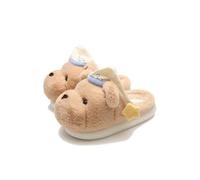 SLOKFV5 Caldo Ciabatte da notte carine a forma di orso in cotone, da cartone animato, in peluche, antiscivolo, da interno, divertenti e comode, for la camera da letto invernale Casa(41 EU)