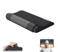 Sloom Neck Massage,Fisiorest 3-in-1 Neck Massager Pillow,Neck and Shoulder Massager with Heat,Premium Ergonomic Pillow,Adjustable Memory Foam Pillowslifting,Neck Stretcher Massage Relaxer (Black)