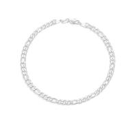 SLOONG Bracciale da uomo in argento 925 - 5 mm ro catena in argento da uomo, regalo per uomini, papà, fidanzato, marito, figlio, 18/19/20,3/22,8 cm, 18 cm, Argento sterling, Senza Gemstone