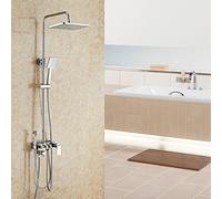 SLOPSS Bagno in Stile Europeo soffione in Oro Nero, Bagno, Tutta la Lavatrice per Acqua di Rame e Fredda, Set di Doccia Nera appesa a Parete, Argento Tre Donne d'Acqua Che lavano Come.