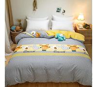 SLOPSS Bed Sheet Set 100% Cotton Duvet Printing Quilt Single Double Queen King Comforter Bedding Cover- Jiang NAN_200x200cm (Xiao KE Ai 220x240cm)