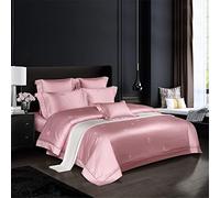 SLOPSS Copertina del Piumino in Egiziano Set Regale Puro di Cotone Morbidi Fodera per Letti da Letto (Colore: Dimensione: Pezzi King Size (Una Taglia Queen 4 PCS)