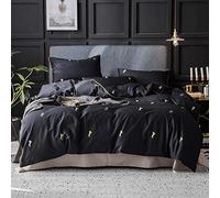 SLOPSS Cotton Bedding Sets Luxury Twin Duvet Covers Quilt Cover with Pillowcases Star Hotel Quality (Color D Size : Double) (B Full)