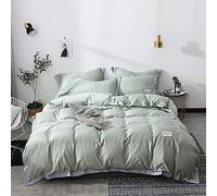 SLOPSS Duvet Set Double Quilt Cover Sets Cotton Soft Hypoallergenic Skin Friendly And Breathable (Color B Size : (F King)