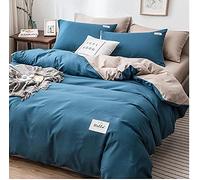 SLOPSS Four- Bedding Bed Sheet Dormitory Single Student Duvet Three- Piece Style Cover Quilt Sheet-Twin (Color : (King(260x230cm))