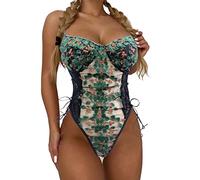 SLOPSS in Biancheria Intima Divertenti da Donna Vedi Attraverso la Cintura da Ricamo in Pizzo Che Gioca a Vestiti per Pigiami per Le Donne Lingerie