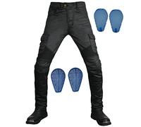 SLOPSS Mens Motorcycle Pants,Motorbike Trousers Heavy Duty Biker Protections Trouser Cargo Pants with Multi-Pockets And 4 Protect Pads