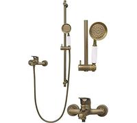 SLOPSS Miscelatore da Bagno retrò Set Doccia Mixer Miscelatore a Leva a Leva a lera Asta Doccia Doccia Doccia Doccia Doccia a Mano