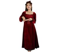 SLOPSS Nightdresses da Donna più Velluto da Notte Inverno Palazzo in Pigiama Caldo può Essere Indossato al di Fuori del Servizio Domestico di Grandi Dimensioni di Grandi Dimensioni Rosse