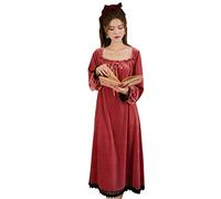 SLOPSS Nightdresses Womens Plus Velvet Nightdress Winter Palace Style in Piajama Caldo può Essere Indossato al di Fuori di Un Servizio Domestico Allentati di Grandi Dimensioni
